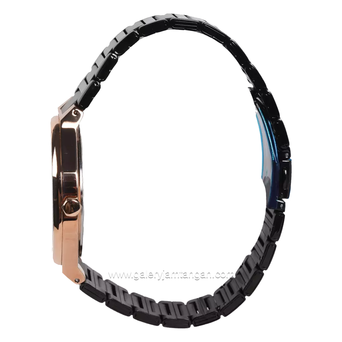 BONIA BNR185-1532 Black Rosegold Stainless Steel Strap