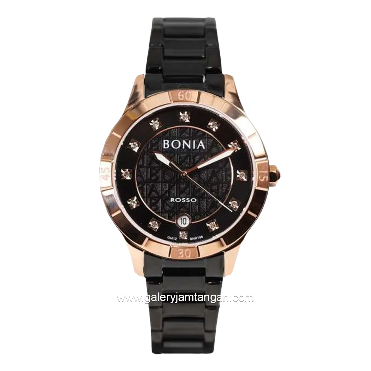 BONIA BNR196-2037 Women's Watches Black Rosegold Stainless Steel
