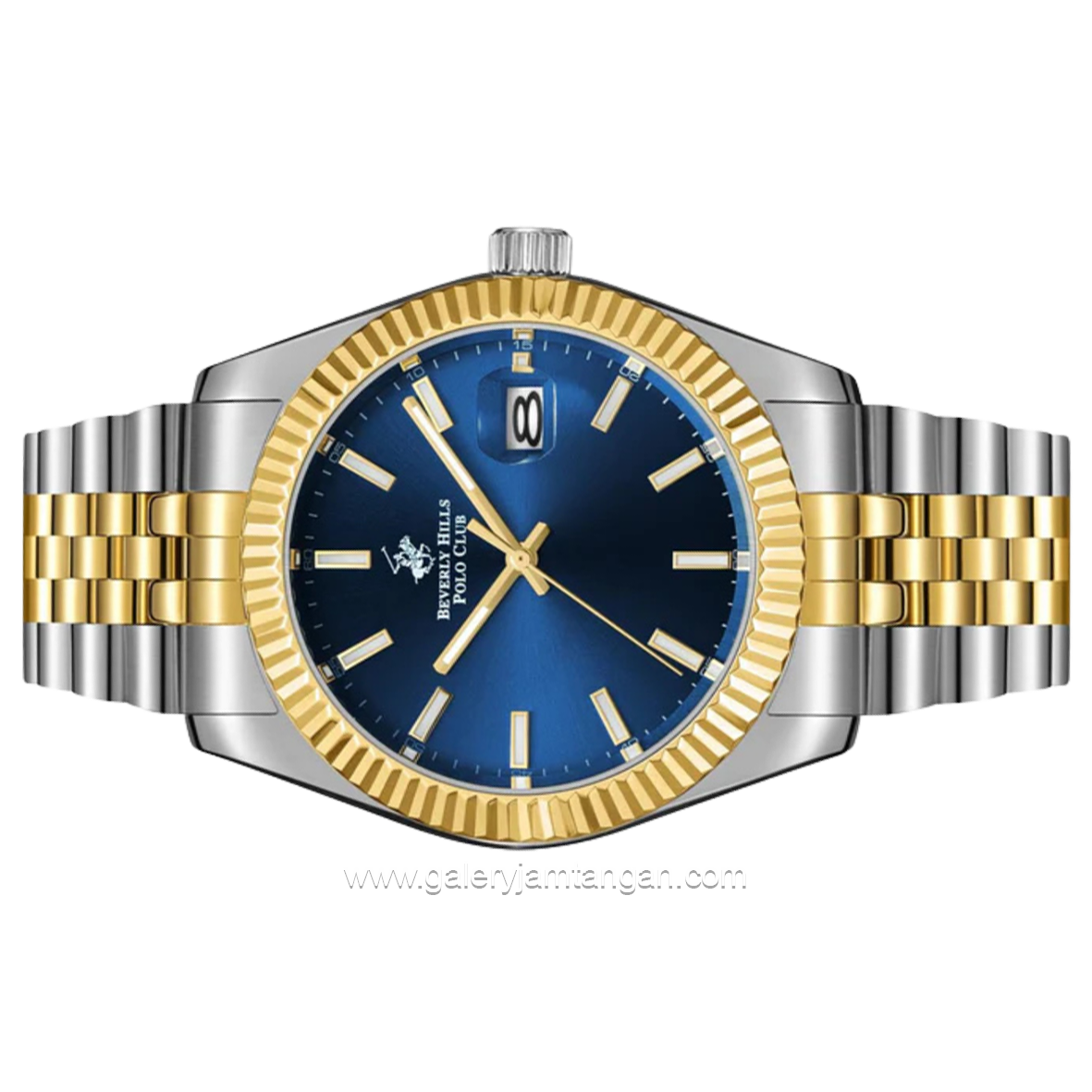 BEVERLY HILLS POLO CLUB BP3018X.290 Silver Gold Dial Blue