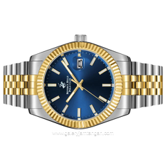 BEVERLY HILLS POLO CLUB BP3018X.290 Silver Gold Dial Blue