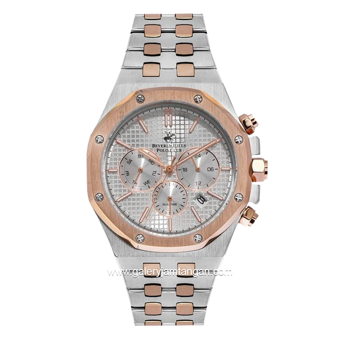 Beverly Hills Polo Club BP3051X.530 Silver Rosegold Stainless Steel