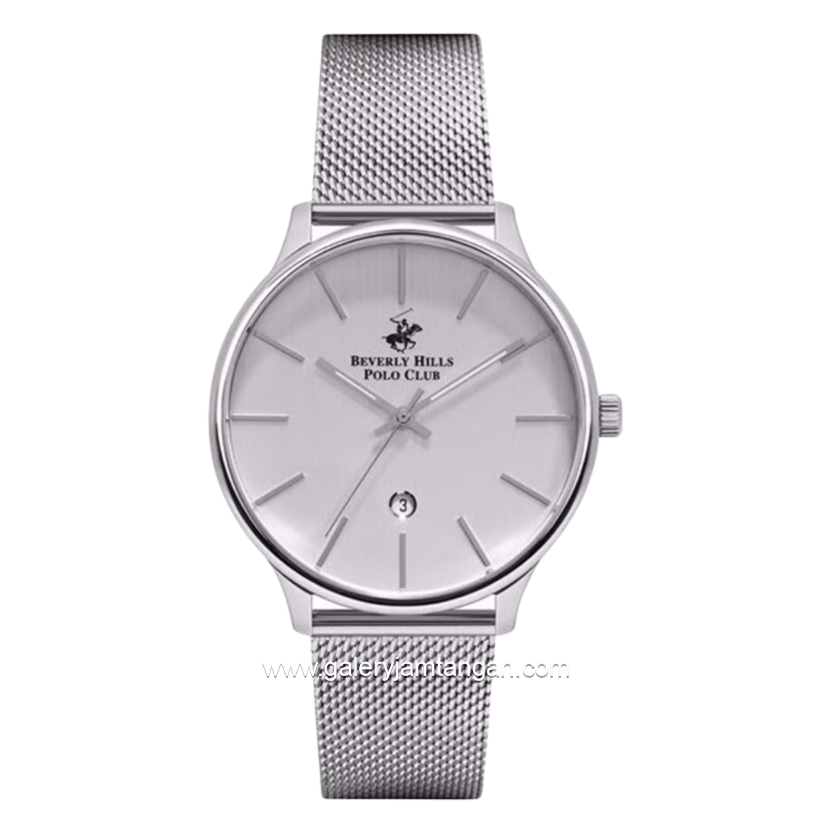 BEVERLY HILLS POLO CLUB BP3060X.330 Silver Dial White