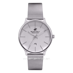 BEVERLY HILLS POLO CLUB BP3060X.330 Silver Dial White