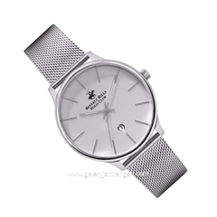 BEVERLY HILLS POLO CLUB BP3060X.330 Silver Dial White