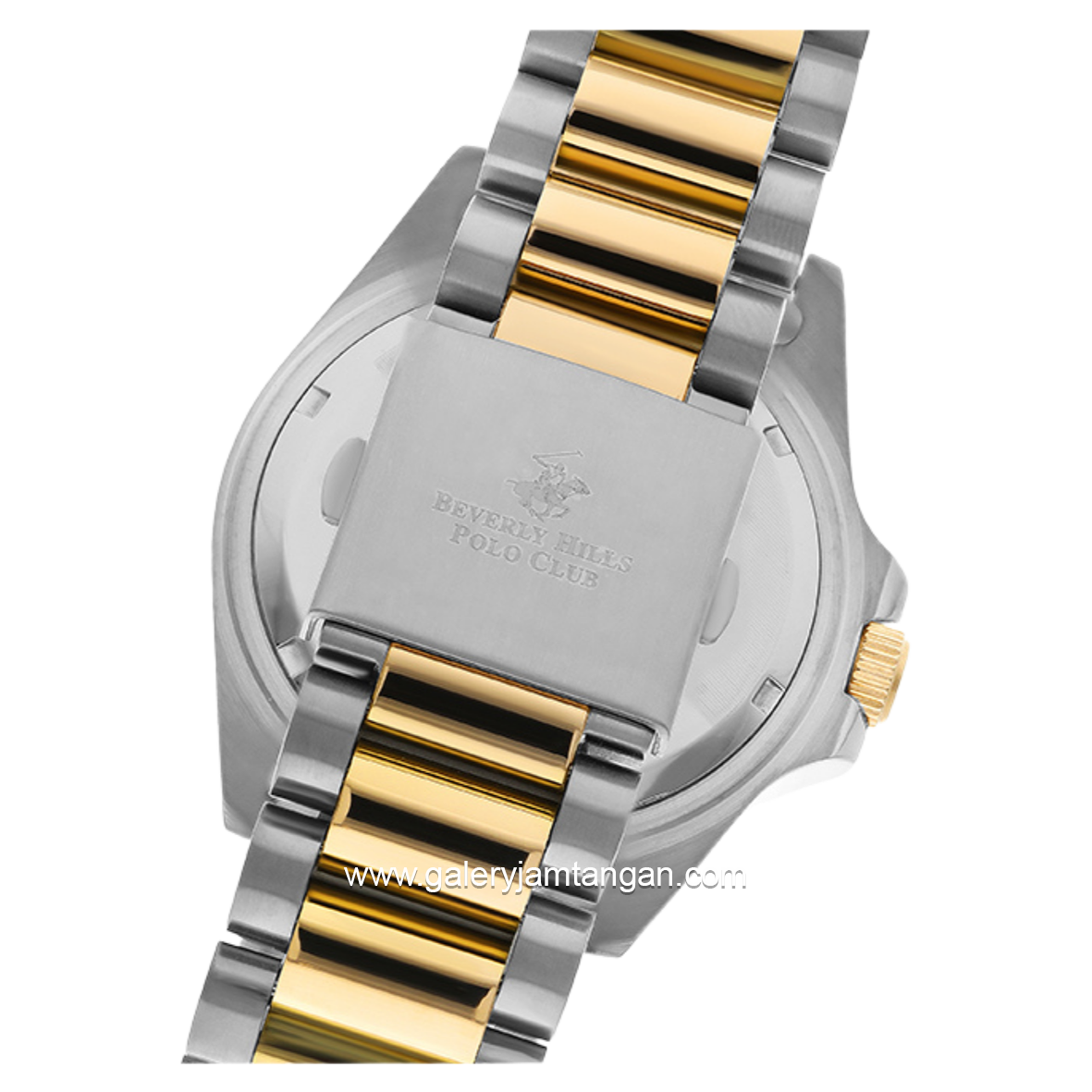 BEVERLY HILLS POLO CLUB BP3125X.250 Silver Gold Stainless Steel