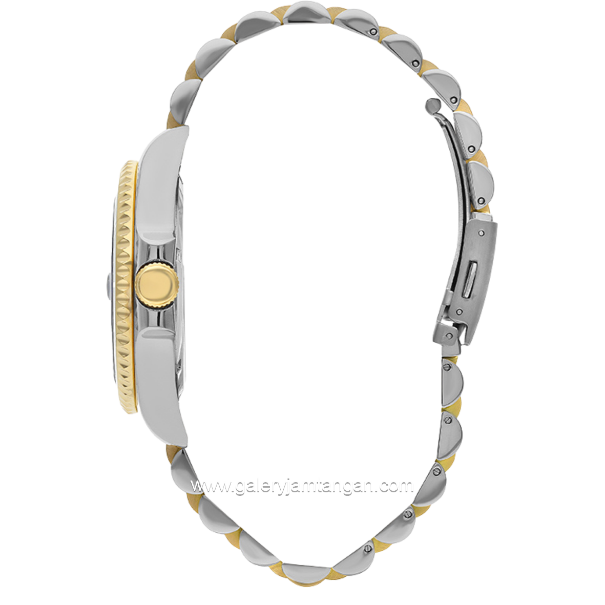 BEVERLY HILLS POLO CLUB BP3125X.250 Silver Gold Stainless Steel