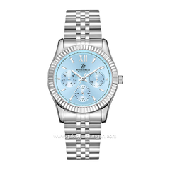 Beverly Hills Polo Club BP3169C.300 Silver Dial Blue Stainless Steel
