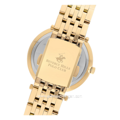 BEVERLY HILLS POLO CLUB BP3183C.120 Gold Dial White Stainless Steel