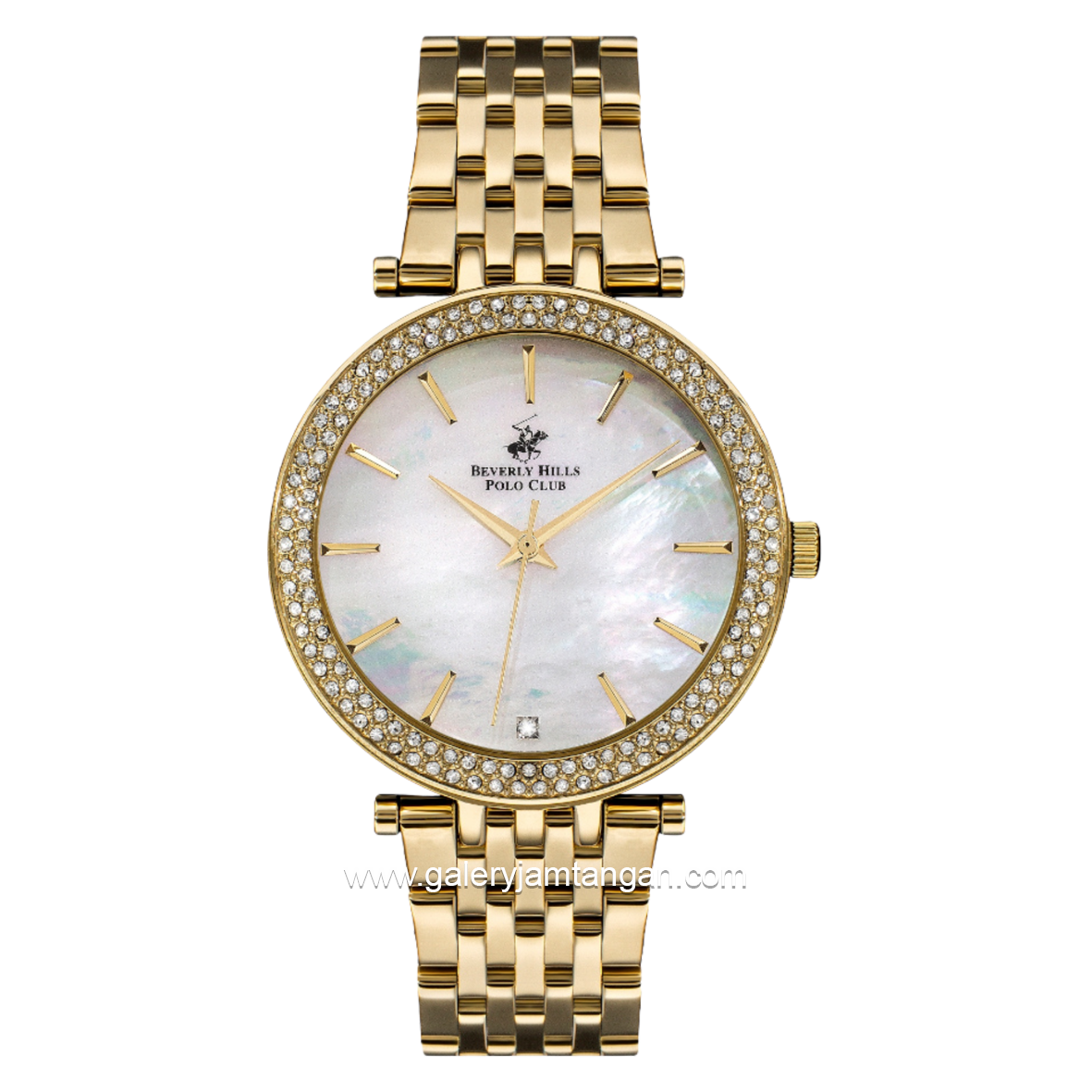 BEVERLY HILLS POLO CLUB BP3183C.120 Gold Dial White Stainless Steel