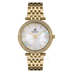 BEVERLY HILLS POLO CLUB BP3183C.120 Gold Dial White Stainless Steel