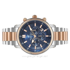 BEVERLY HILLS POLO CLUB BP3254X.590 Silver Rosegold Dial Blue