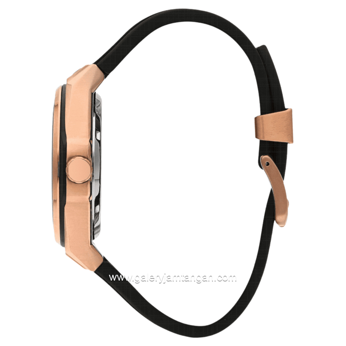 BEVERLY HILLS POLO CLUB BP3315X.451 Automatic Black Rosegold Rubber Strap