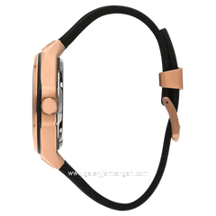 BEVERLY HILLS POLO CLUB BP3315X.451 Automatic Black Rosegold Rubber Strap