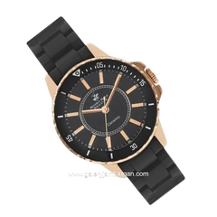 BEVERLY HILLS POLO CLUB BP3318X.150 Black Rosegold Ceramic Strap