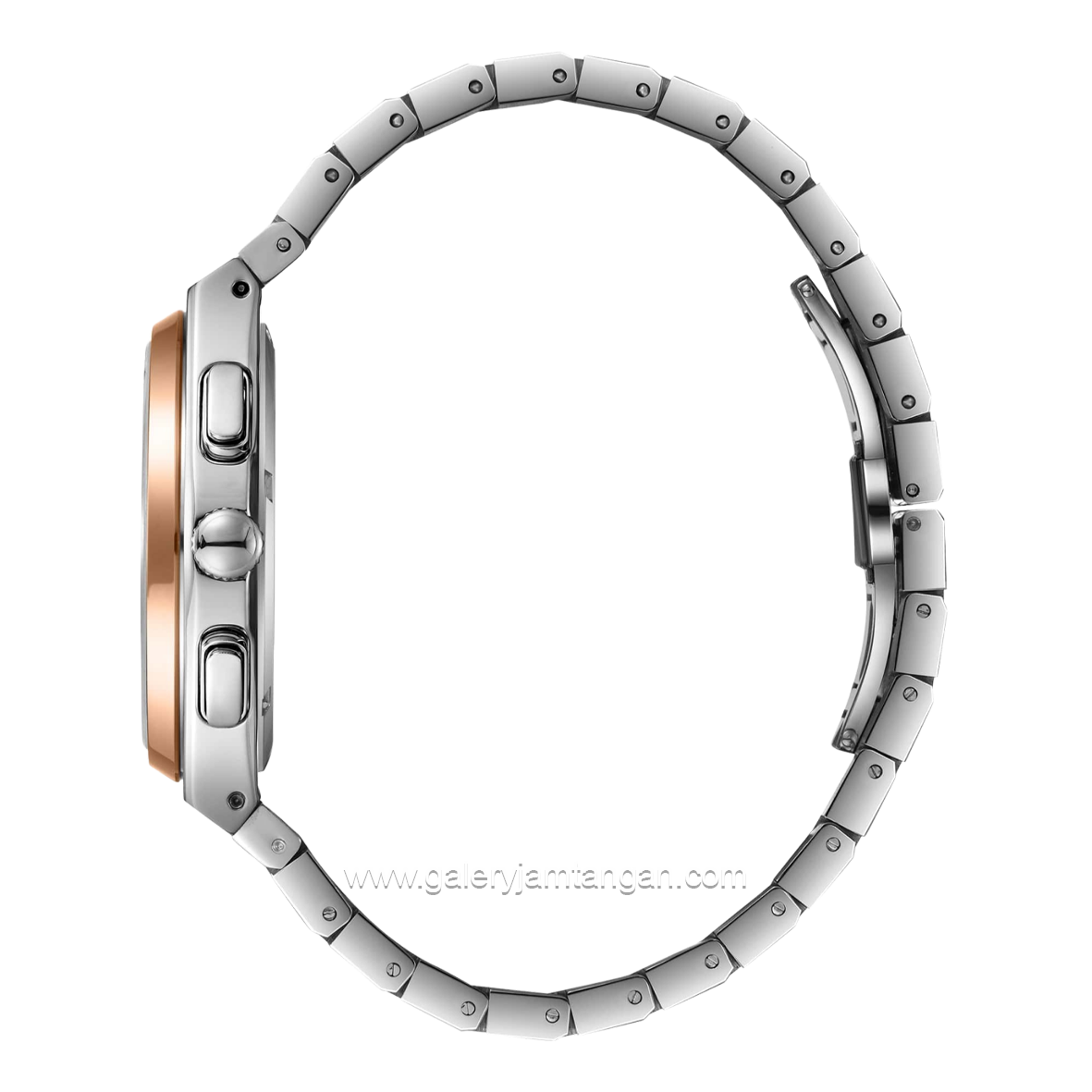 BEVERLY HILLS POLO CLUB BP3381X.550 Silver Rosegold Dial Black