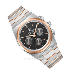 BEVERLY HILLS POLO CLUB BP3381X.550 Silver Rosegold Dial Black
