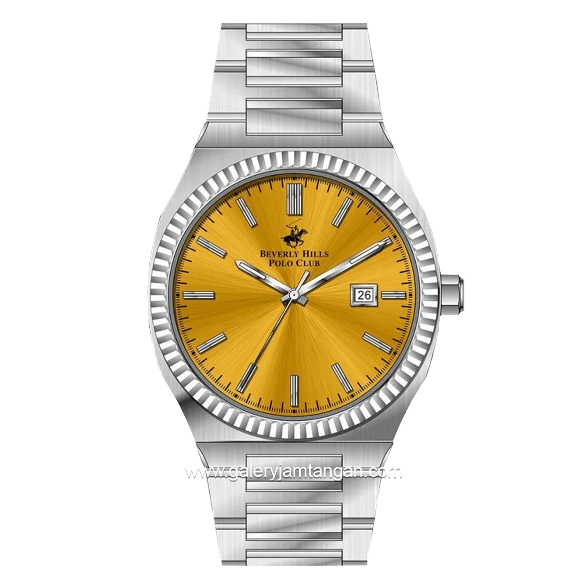 Beverly Hills Polo Club BP3405X.080 Silver Dial Yellow Stainless Steel