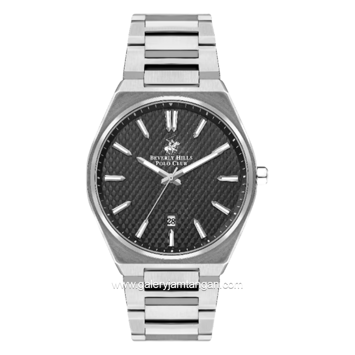 BEVERLY HILLS POLO CLUB BP3503X.350 Silver Dial Black Stainless Steel