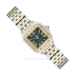 BEVERLY HILLS POLO CLUB BP3600C.270 Silver Gold Dial Green Stainless Steel