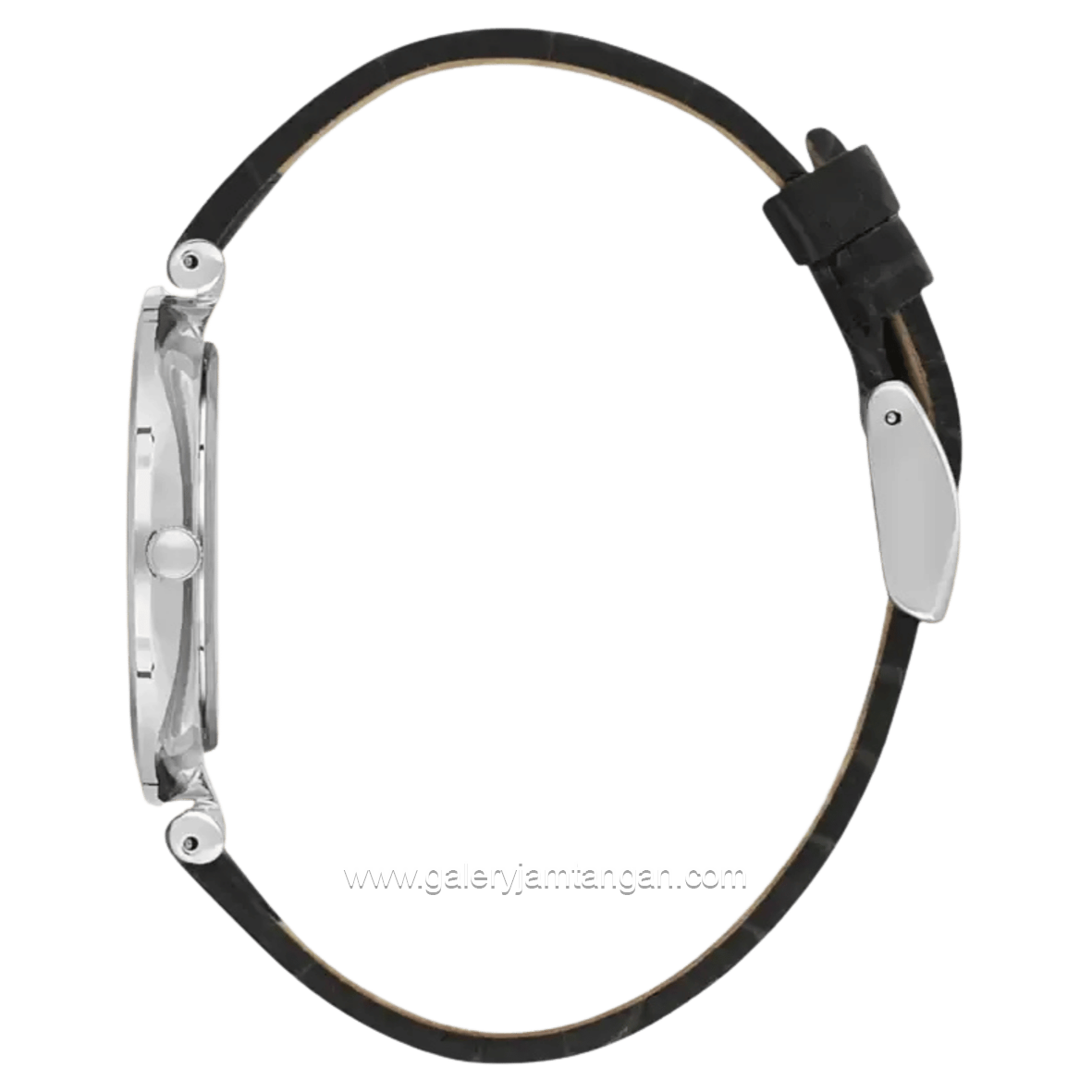 Beverly Hills Polo Club BP3615X.331 Black Silver Leather Strap