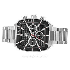 BEVERLY HILLS POLO CLUB BP3658X.350 Silver Dial Black