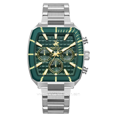 BEVERLY HILLS POLO CLUB BP3658X.370 Silver Dial Green