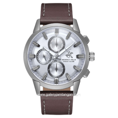 Beverly Hills Polo Club BP3666X.042 Dark Brown Leather Strap