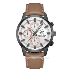 Beverly Hills Polo Club BP3666X.067 Brown Leather Strap