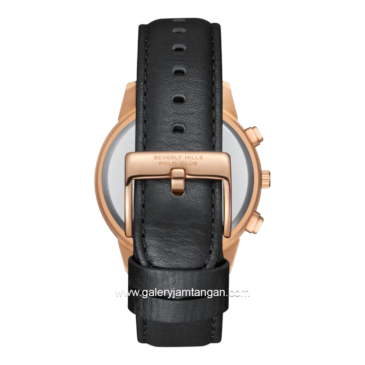 BEVERLY HILLS POLO CLUB BP3666X.499 Black Dial Blue Leather Strap