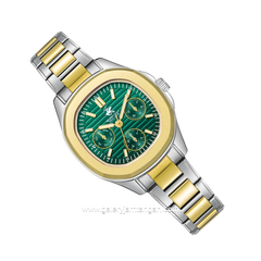 BEVERLY HILLS POLO CLUB BP3700C.270 Silver Gold Dial Green