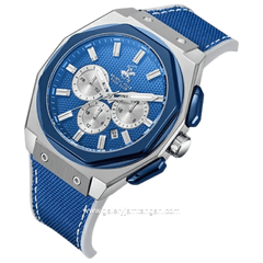 BEVERLY HILLS POLO CLUB BP3719X.377 Multi Function Blue Dial Blue Silicone Strap