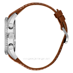 BEVERLY HILLS POLO CLUB BP3723X.375 Brown Leather Strap