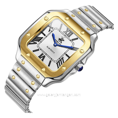 BEVERLY HILLS POLO CLUB BP3729X.230 Silver Gold Dial White