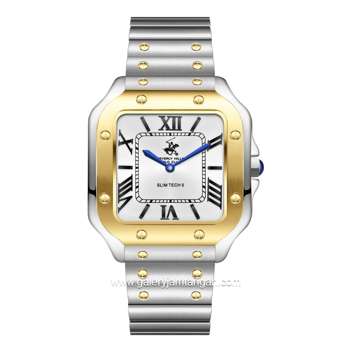 BEVERLY HILLS POLO CLUB BP3729X.230 Silver Gold Dial White
