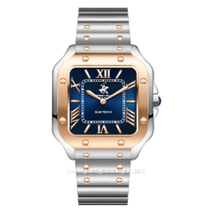 BEVERLY HILLS POLO CLUB BP3729X.570 Silver Rosegold Dial Blue