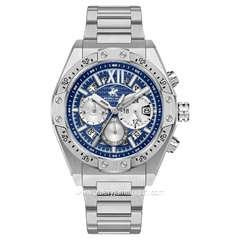 BEVERLY HILLS POLO CLUB BP3743X.390 Silver Dial Blue Stainless Steel