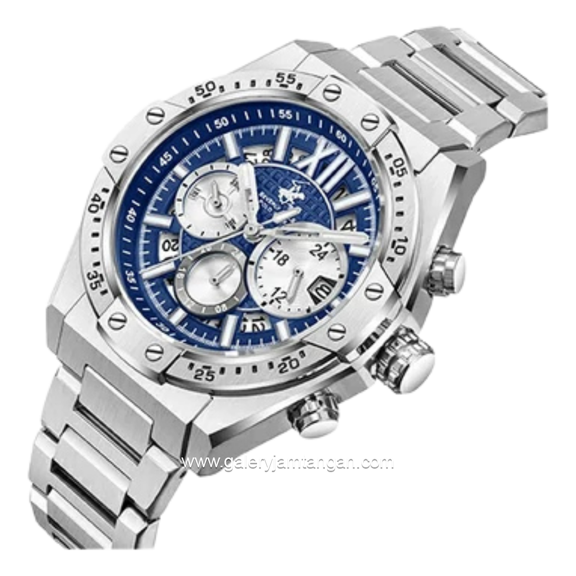 BEVERLY HILLS POLO CLUB BP3743X.390 Silver Dial Blue Stainless Steel