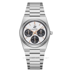 BEVERLY HILLS POLO CLUB BP3754X.330 Silver Dial White