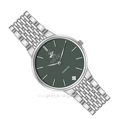 BEVERLY HILLS POLO CLUB BP3775X.370 Silver Dial Green Stainless Steel