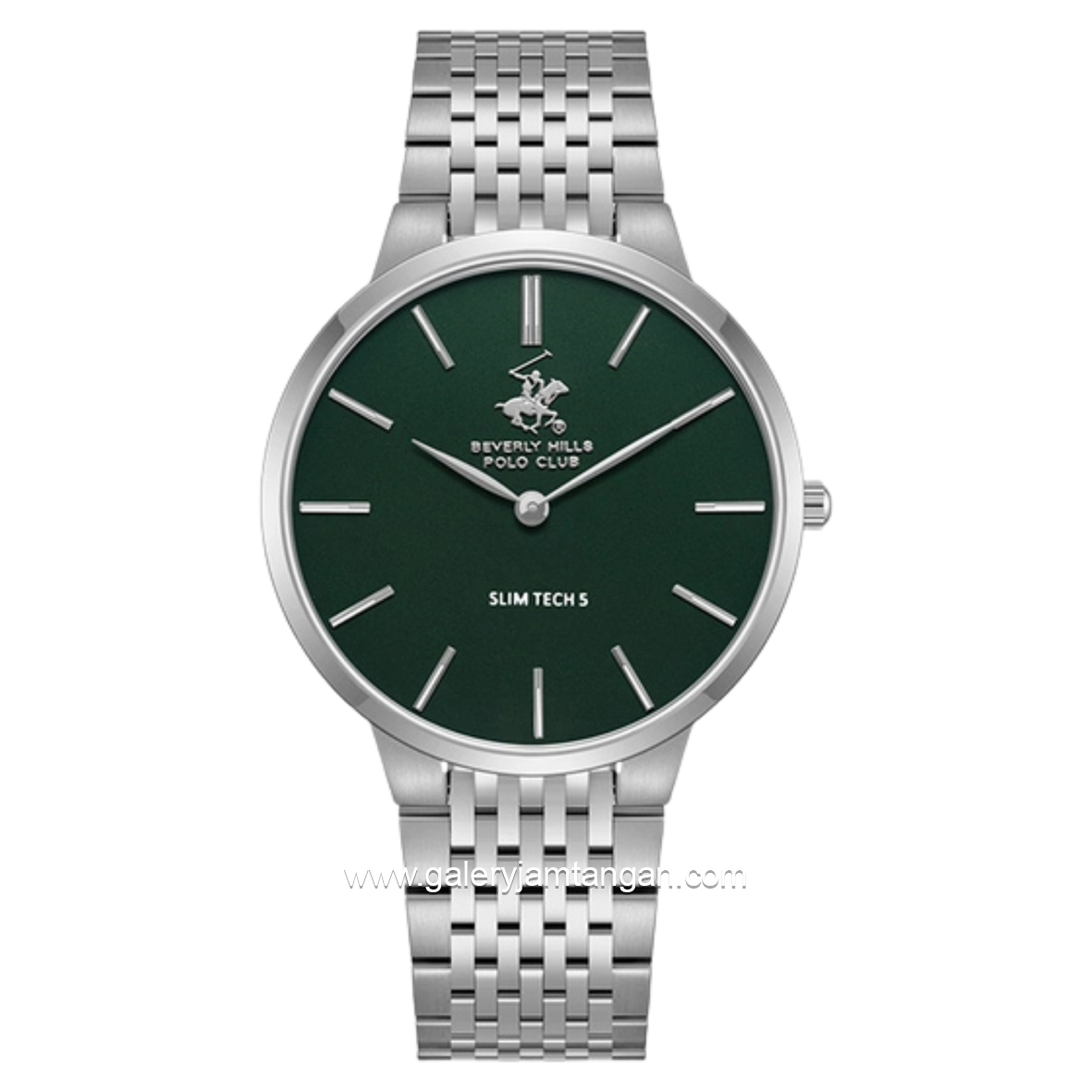 BEVERLY HILLS POLO CLUB BP3776X.370 Silver Dial Green Stainless Steel