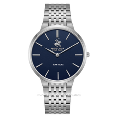 BEVERLY HILLS POLO CLUB BP3776X.390 Silver Dial Blue Stainless Steel