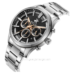 Beverly Hills Polo Club BP3779X.350 Silver Dial Black