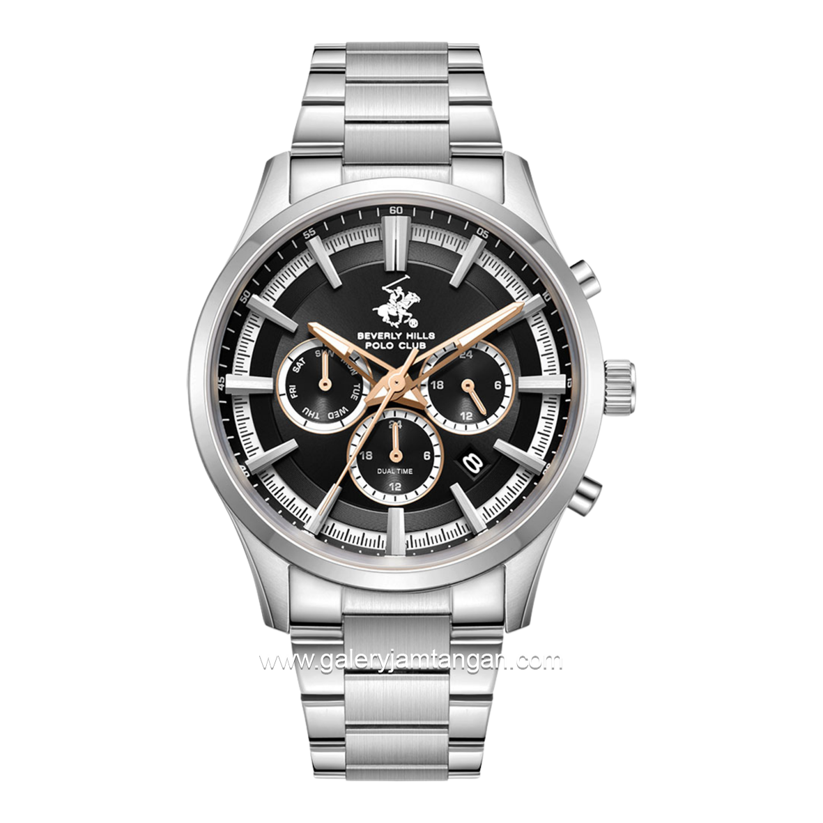 Beverly Hills Polo Club BP3779X.350 Silver Dial Black