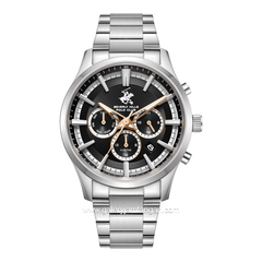Beverly Hills Polo Club BP3779X.350 Silver Dial Black
