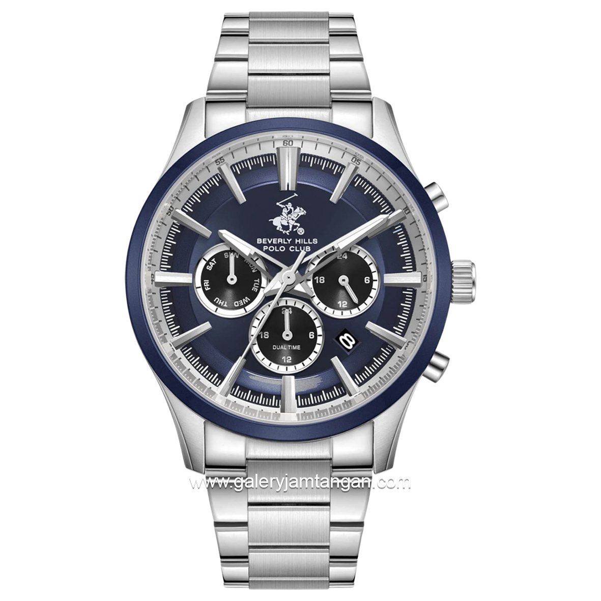Beverly Hills Polo Club BP3779X.390 Silver Dial Blue