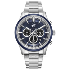 Beverly Hills Polo Club BP3779X.390 Silver Dial Blue