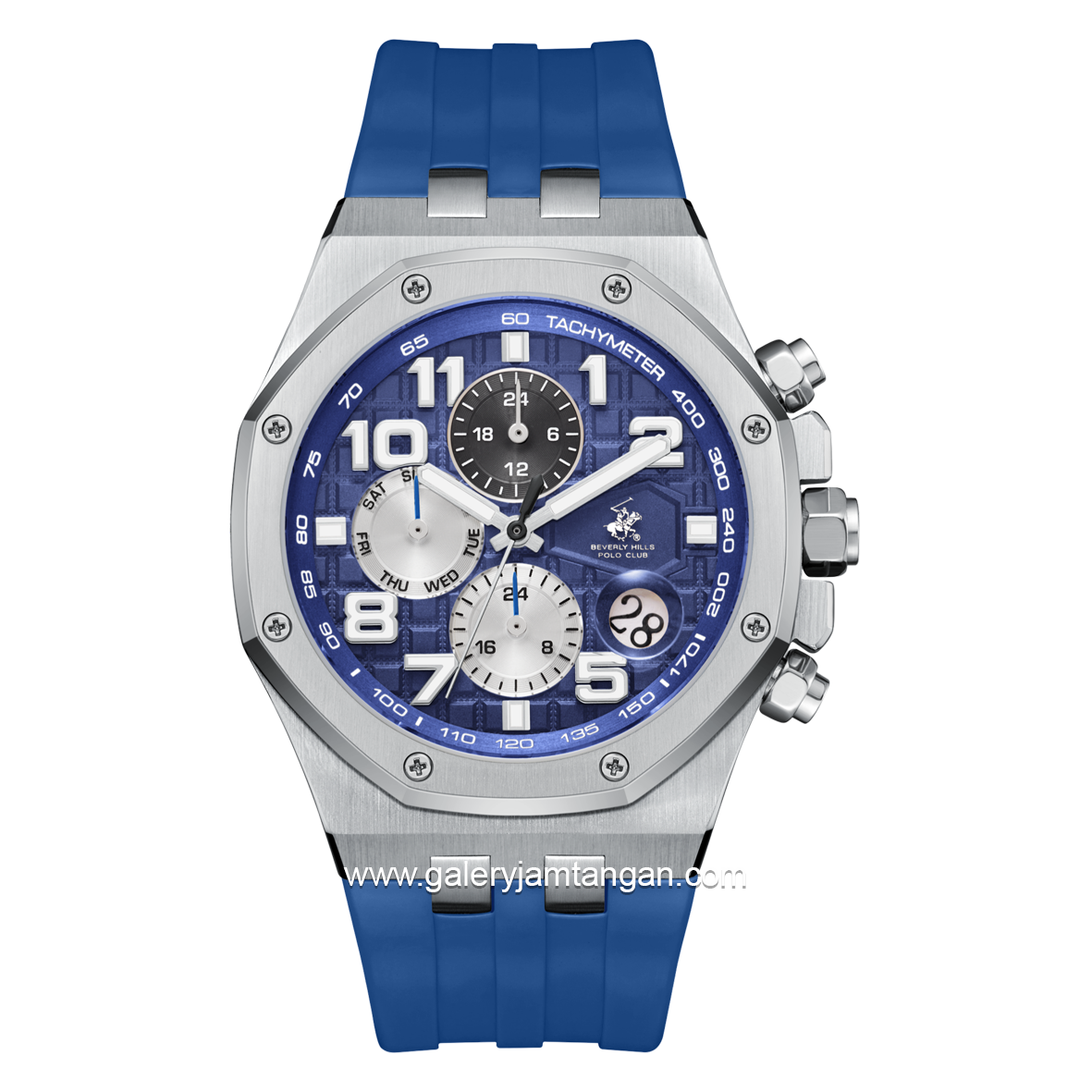 Beverly Hills Polo Club BP3783X.399 Blue Rubber Strap