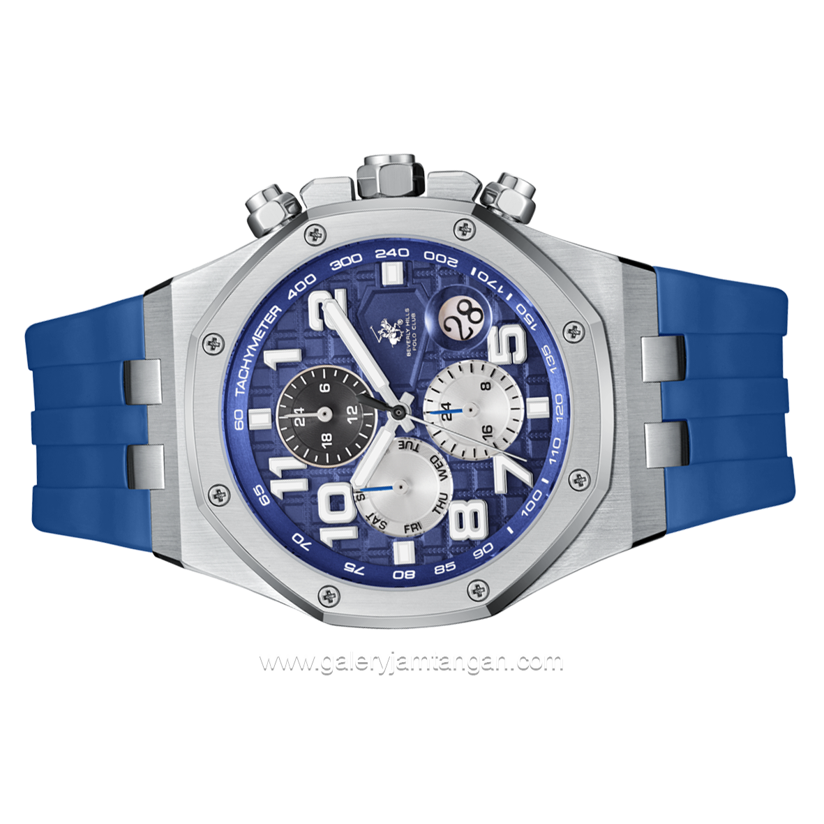 Beverly Hills Polo Club BP3783X.399 Blue Rubber Strap