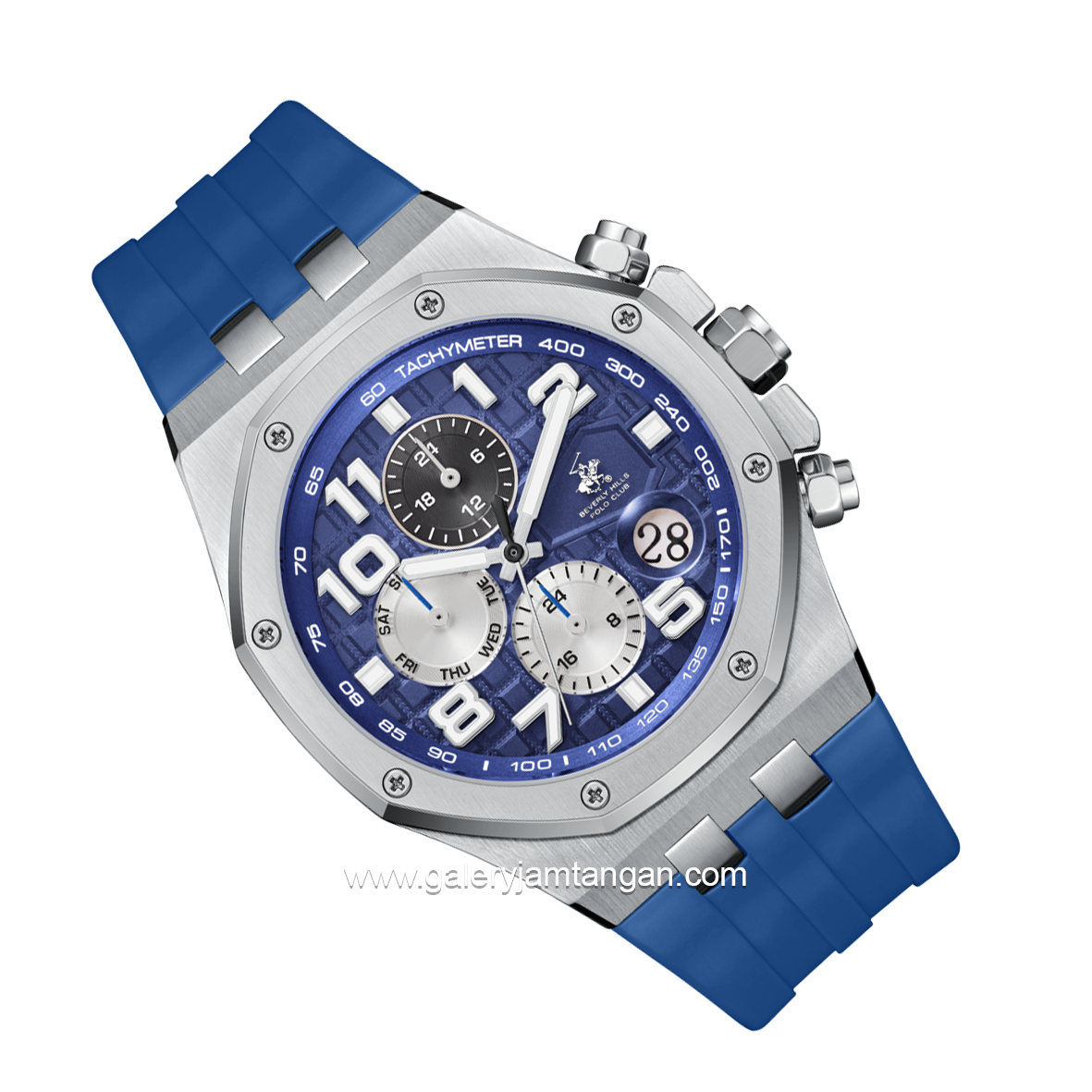 Beverly Hills Polo Club BP3783X.399 Blue Rubber Strap