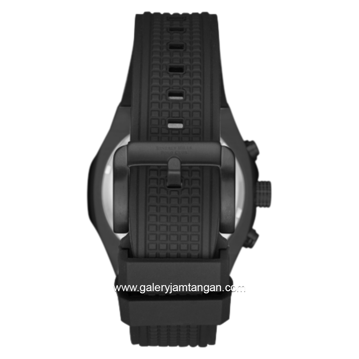 BEVERLY HILLS POLO CLUB BP3785X.651 Black Rubber Strap
